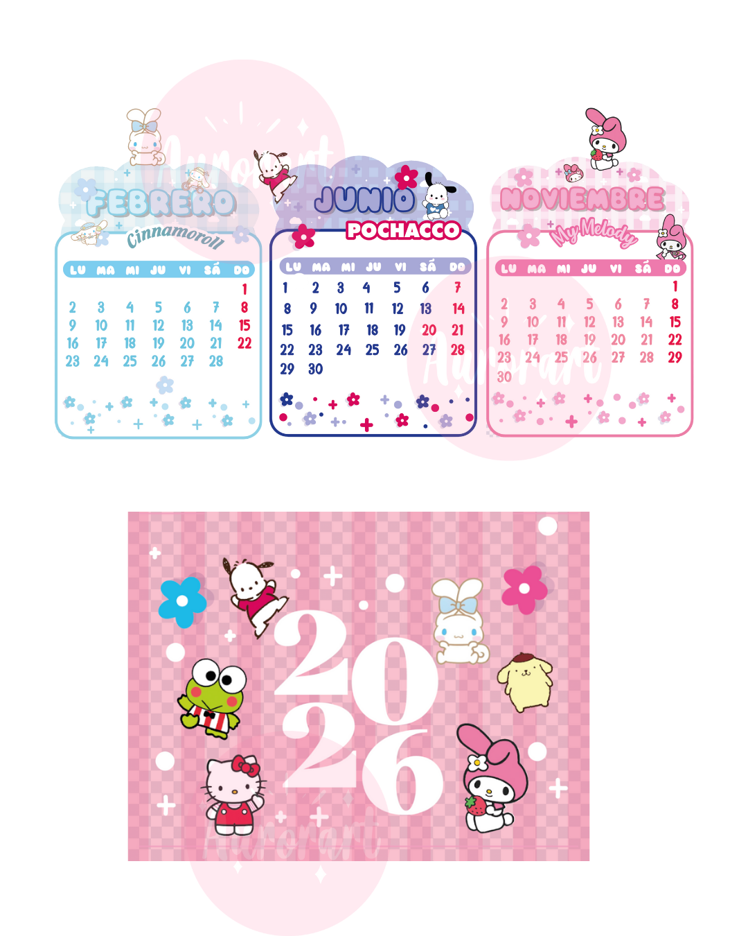 Calendario Sanrio