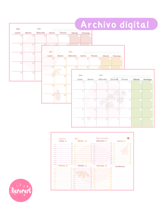 Planner horizontal Digital