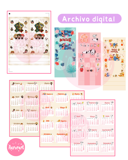 Calendarios Pack animados