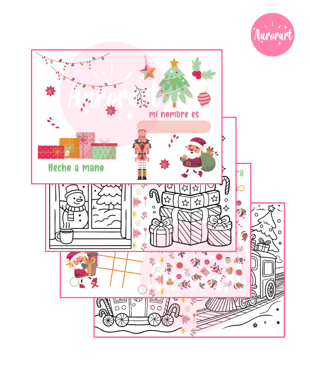 Libro actividades rosa