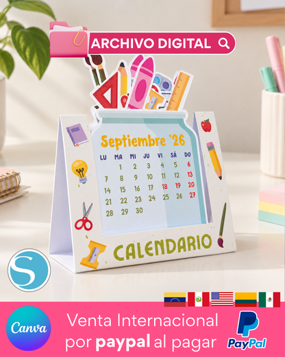 Calendario docente 2027 - CANVA