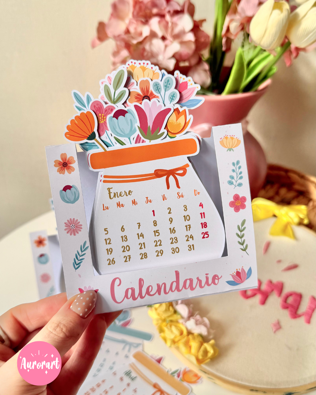 Calendario florero 2026