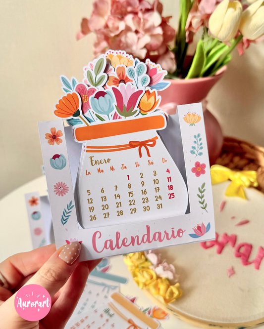 Calendario florero 2026