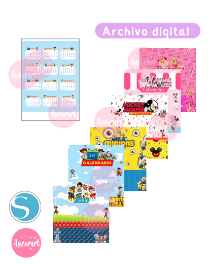 Calendarios Pack Animados 2