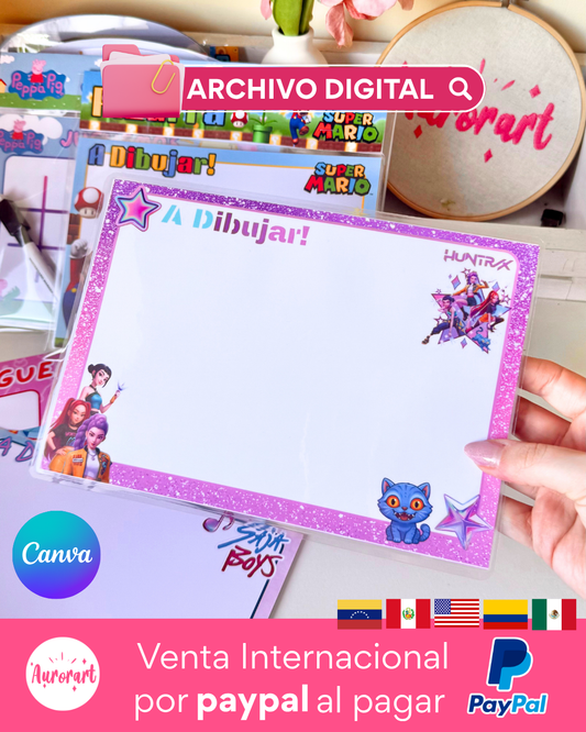 Pack pizarras CANVA 2