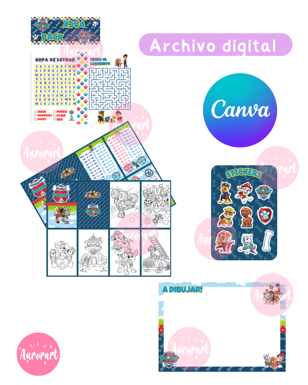 Pack Archivo Digital Paw Patrol