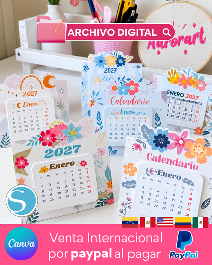Calendarios pack florales