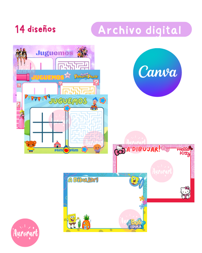 Pack pizarras CANVA 2