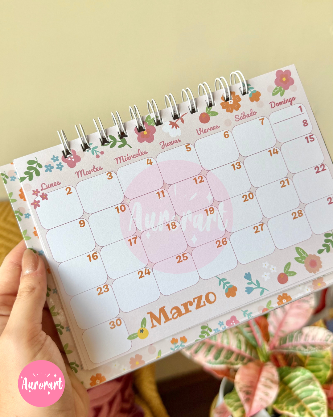 Calendario & Planner de Escritorio Mediano – Organización Total