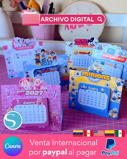 Calendarios Pack Animados 2