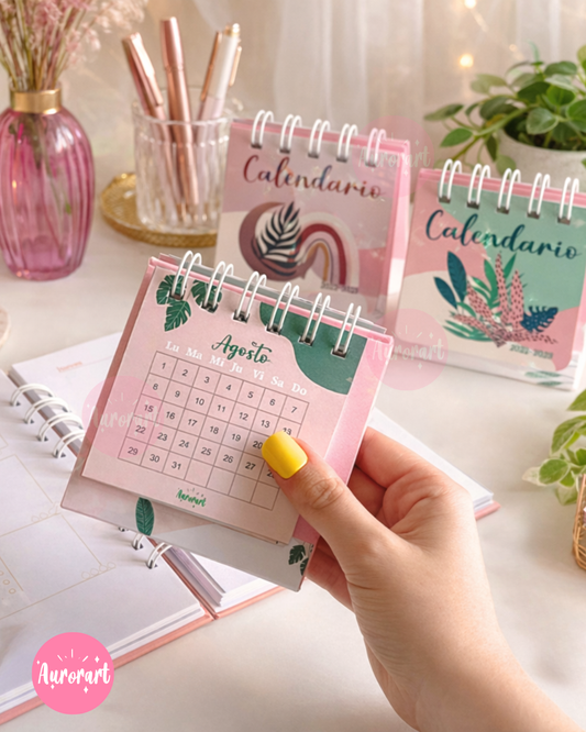 Calendario de Escritorio - Diseño Plantas 2026