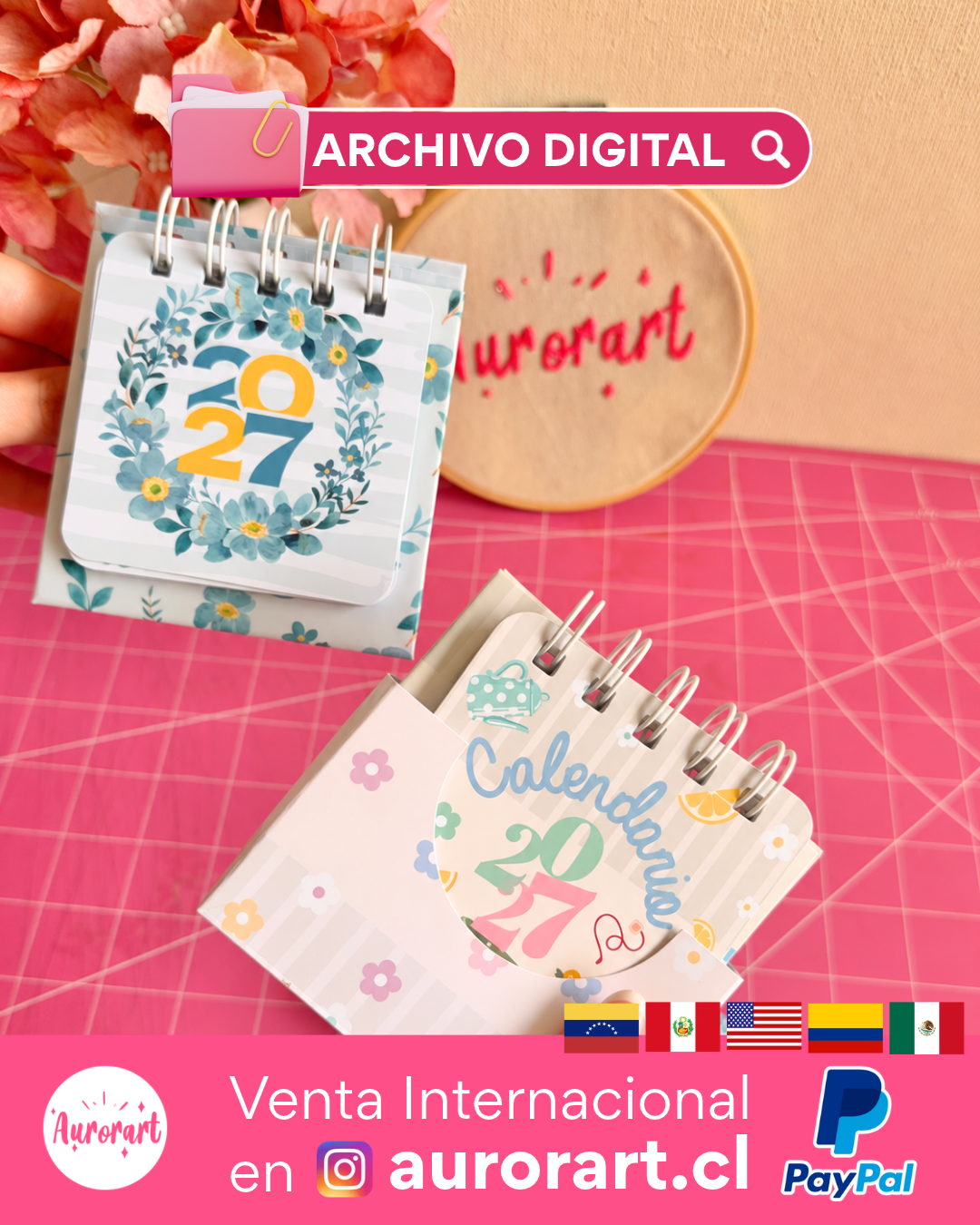 Calendarios de escritorio - 2 diseños